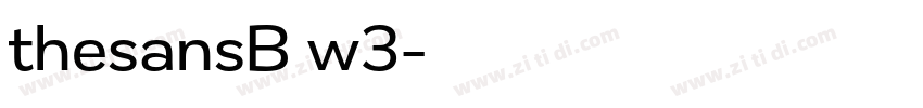 thesansB w3字体转换